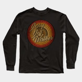 arjunthemaniac,circle vintage retro faded Jerry Jeff Walker Long Sleeve T-Shirt